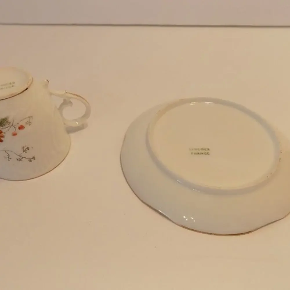 Vintage Limoges demitasse cup and saucer